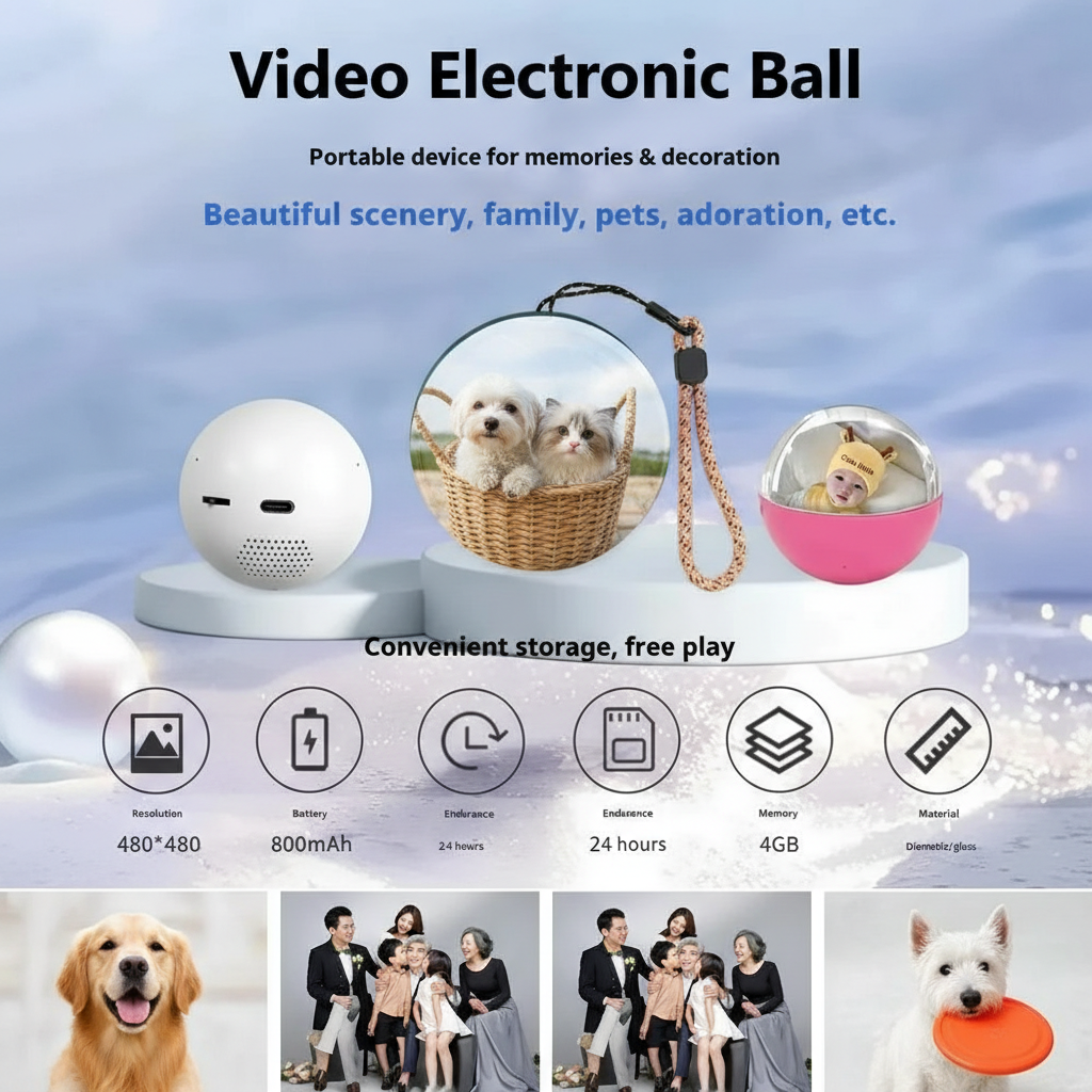 Memory Art Glass Electric  Ball