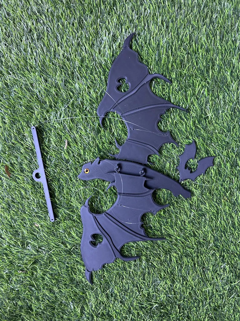 Flying Black Bat — Hanging Magical Mobile