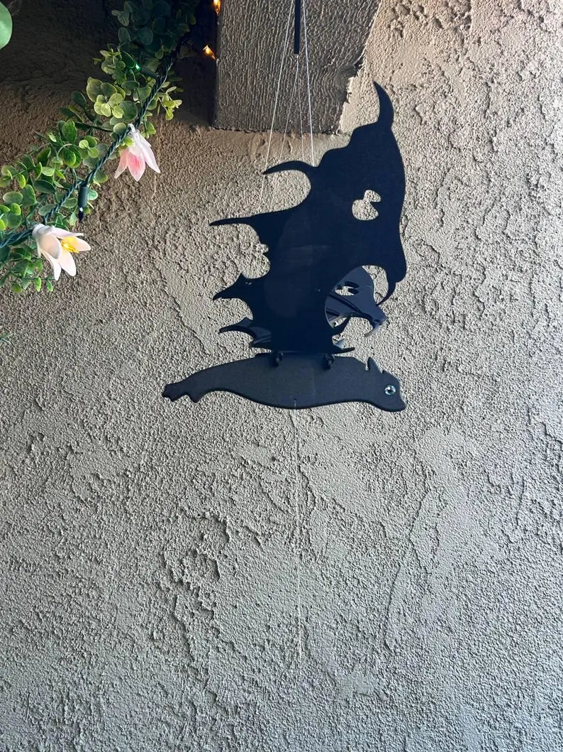 Flying Black Bat — Hanging Magical Mobile