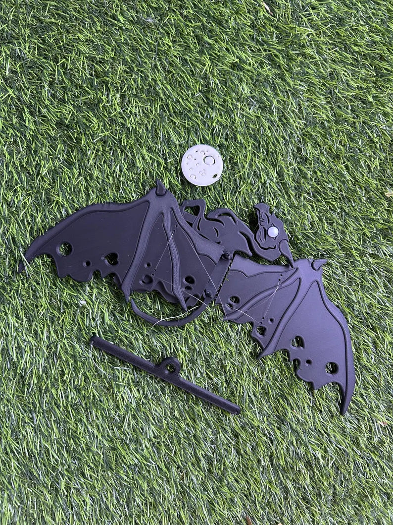 Dark Winged Fantasy Creature – Floating Hanging Mobile