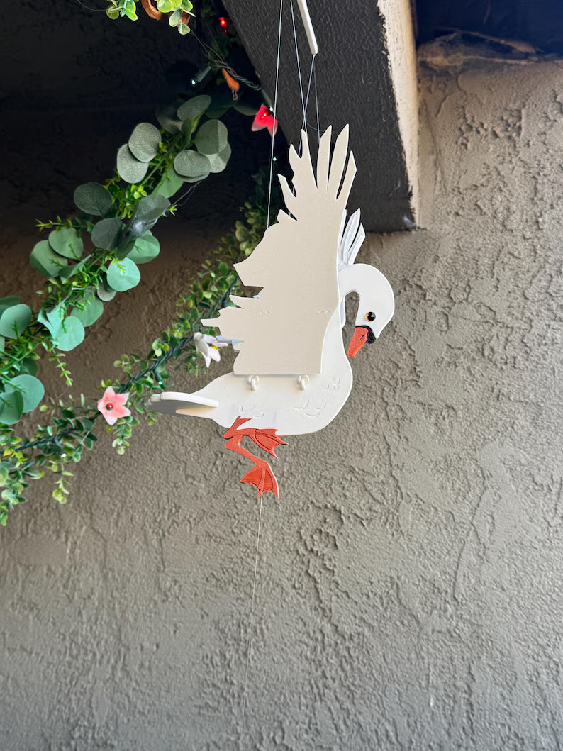 Flying White Swan – Floating Hanging Mobile