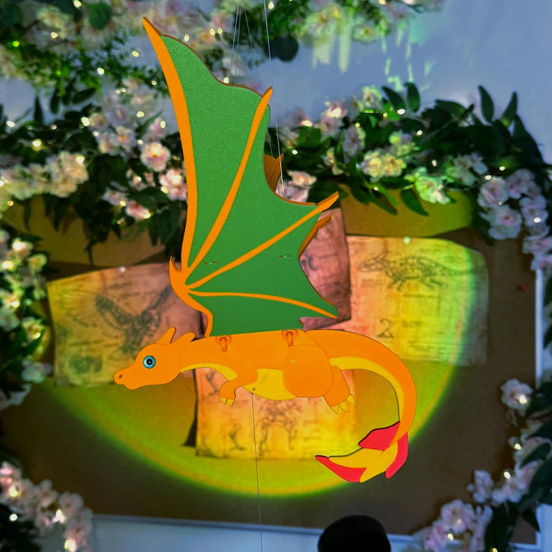 Flying Fire Dragon – Fantasy Hanging Mobile