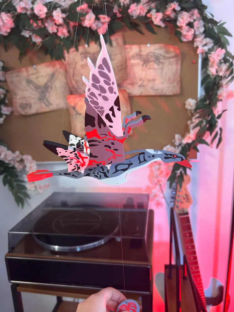 Dark Flying Alien Sky Creature – Floating Hanging Mobile