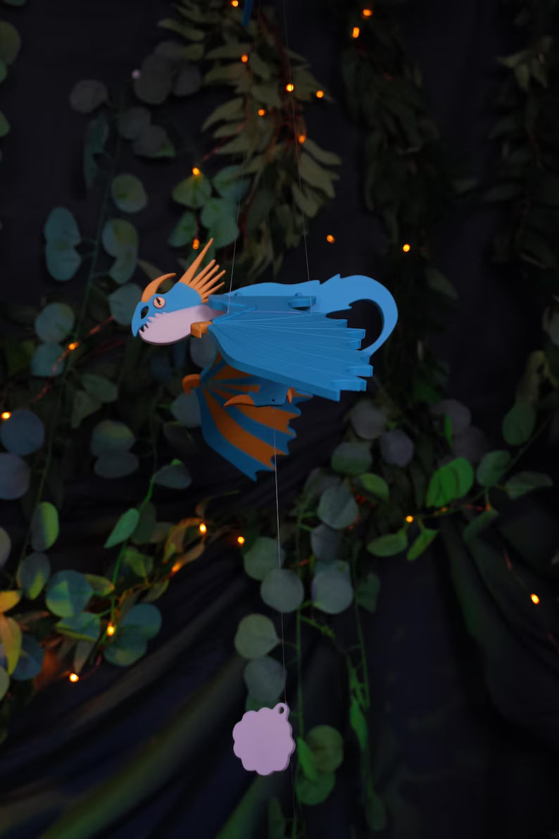 Flying Spike Dragon – Fantasy Hanging Mobile