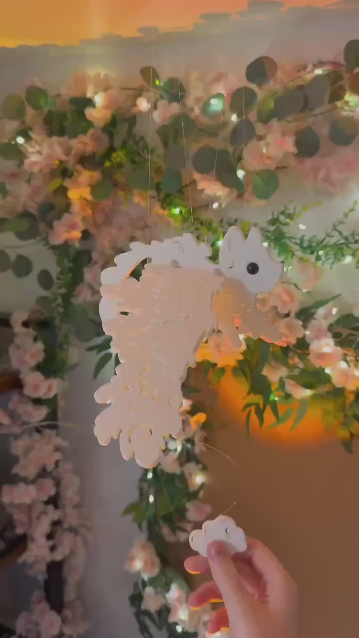 Flying Cloud Cat – Floating Hanging Mobile