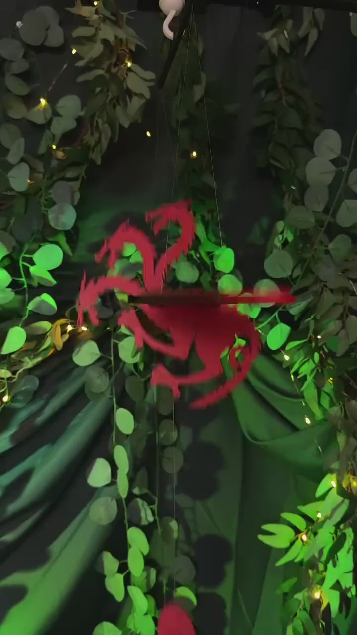 Flying Three-Headed Dragon – Fantasy Hanging Mobile