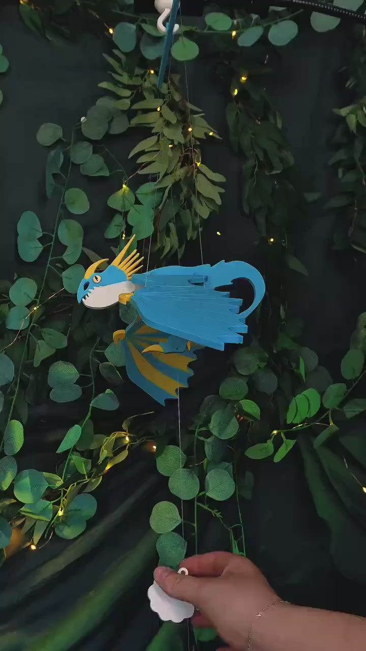 Flying Spike Dragon – Fantasy Hanging Mobile